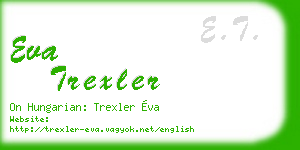eva trexler business card