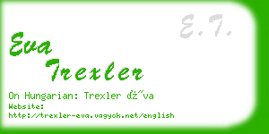 eva trexler business card